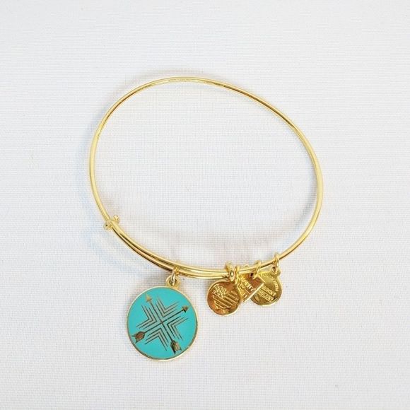 Alex and Ani Gold Bracelet "Arrows of Friendship" - Picture 1 of 7